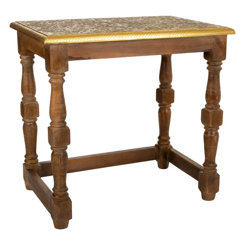 Mesa de centro de madera marrón 48x33x45,5h cm - Muebles