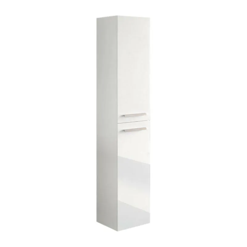 Armário coluna com efeito madeira - Baño