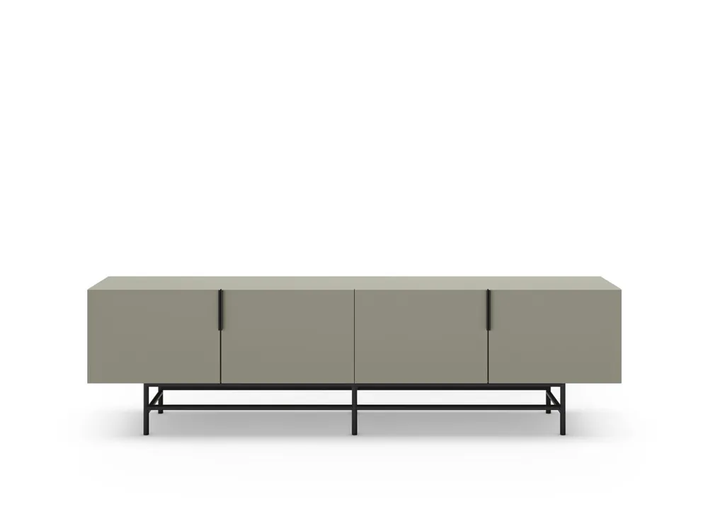 Mueble tv 4 puertas verde ELDIA - Muebles