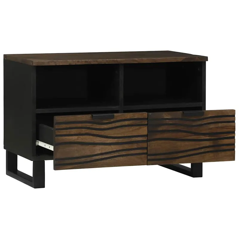 Armario de TV Marrón 70 x 33 x 46 cm madera maciza de mango - Muebles