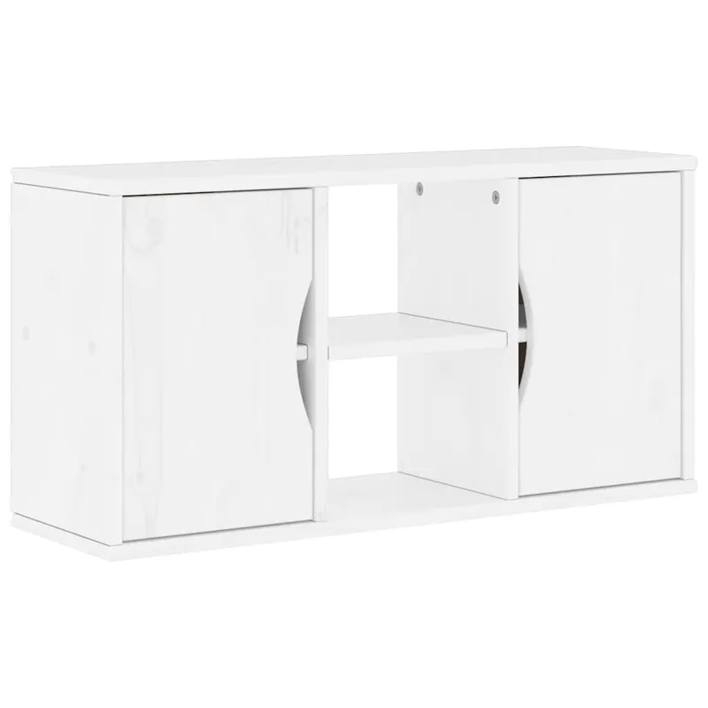 Mueble de TV ODDA madera maciza de pino 79x24x40 cm - Muebles