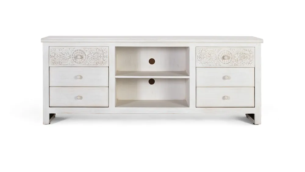 Añada un toque de estilo y organización a su sala de estar con nuestro moderno mueble de televisión. - Muebles