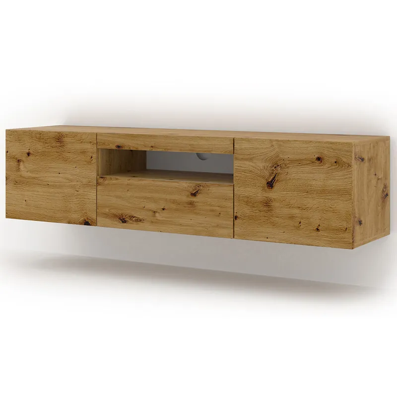 Mueble TV de pared 3 puertas 150 cm Aurus Blanco - Muebles