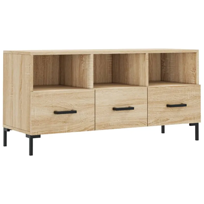 Mueble TV - Mesa de TV madera de ingeniería roble Sonoma 102x36x50 cm