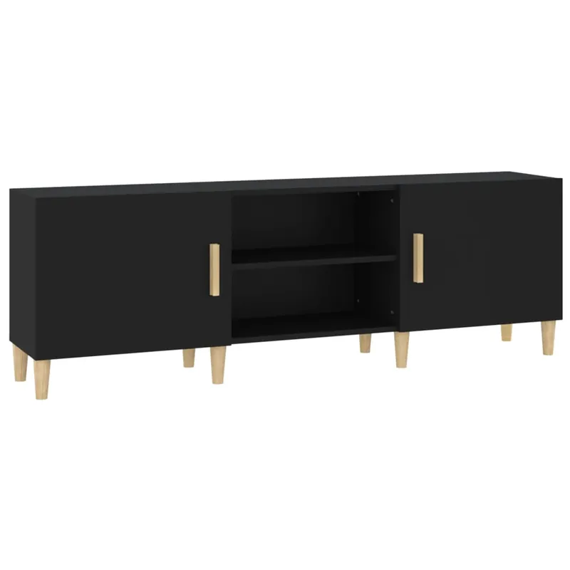 Mueble TV - Mesa de TV madera contrachapada gris hormigón 150x30x50 cm