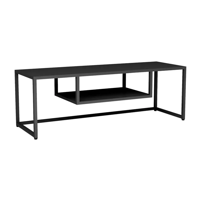 Mueble TV industrial Timeless 120 x 40 x 40 cm negro 03_0007763 - Muebles