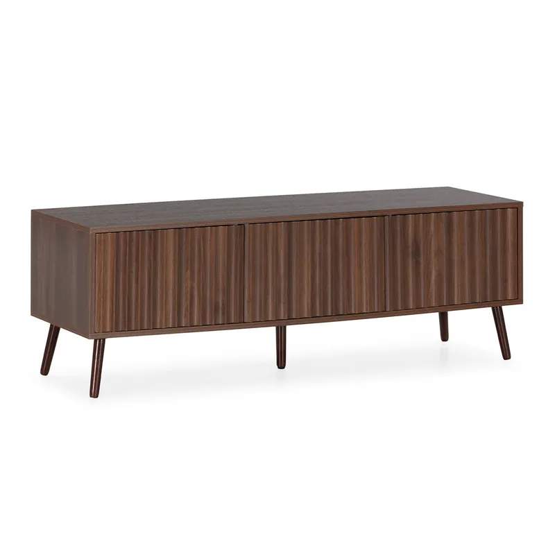 Mueble TV Lluvia 3 puertas efecto Nogal - Muebles