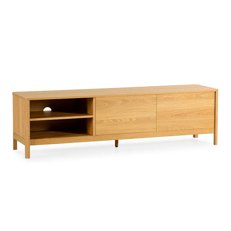 Mueble Tv Nassau 2 puertas efecto Roble - Muebles
