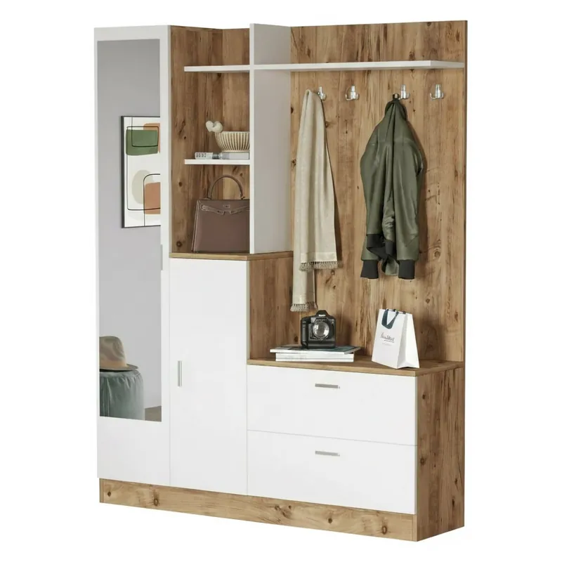 Móveis de entrada com efeito madeira - Muebles