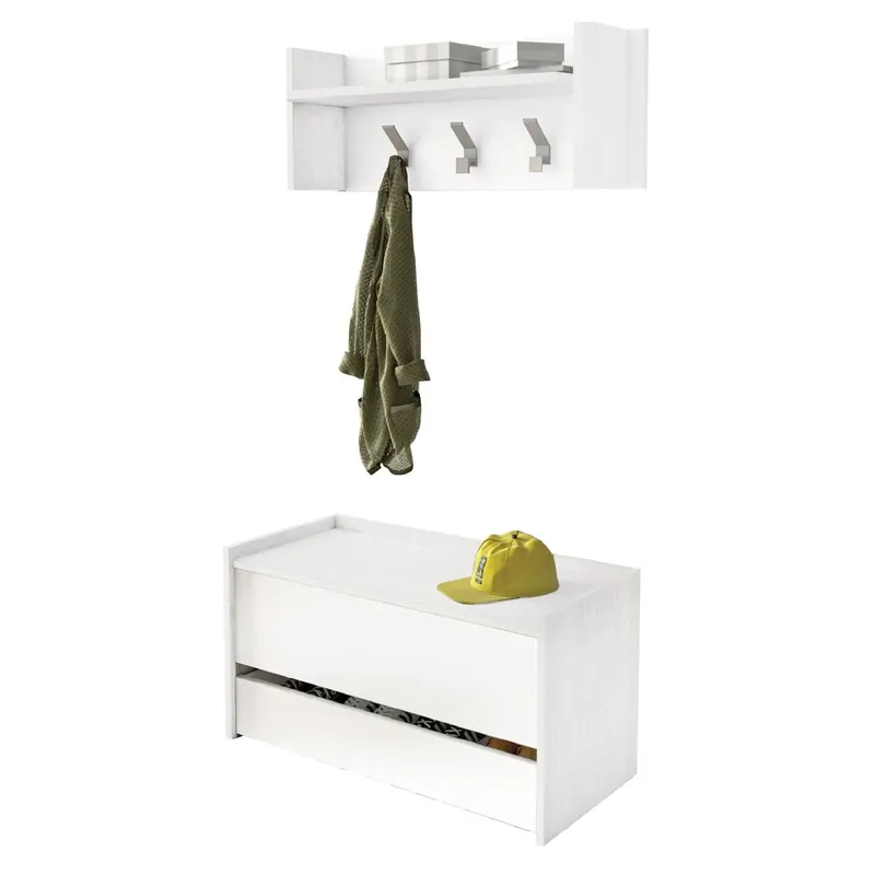 Móveis de entrada com efeito madeira - Muebles