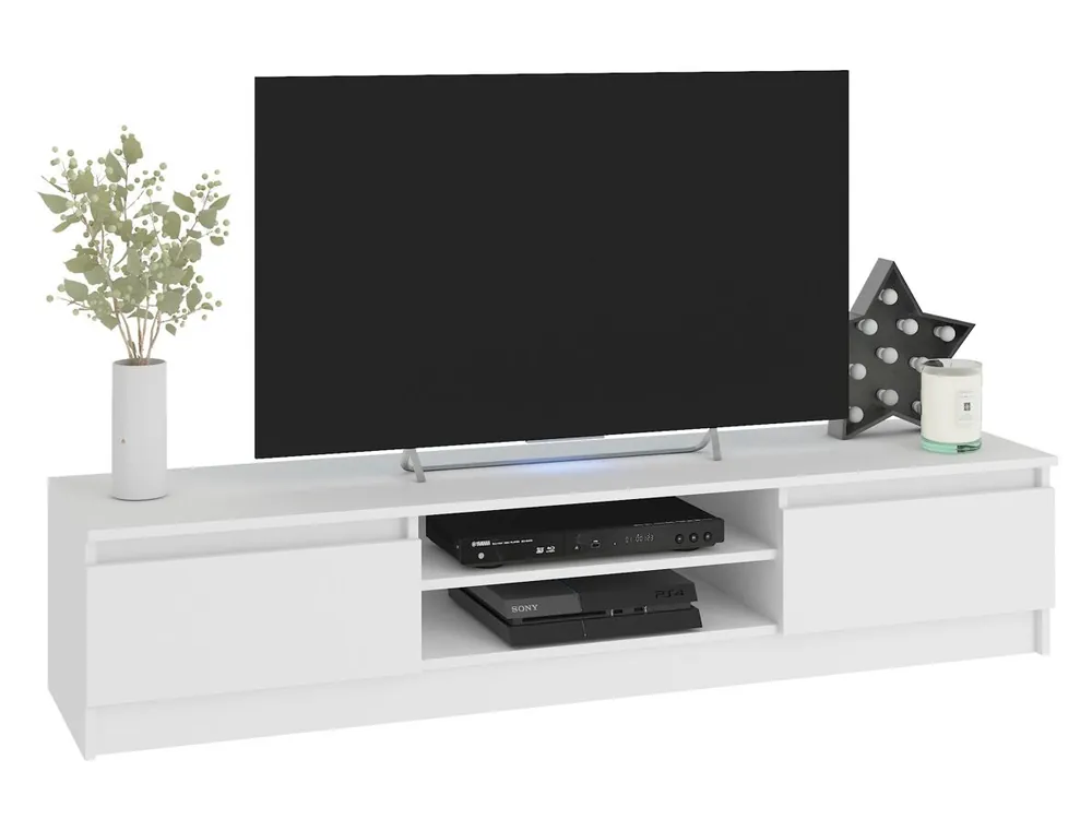 Muebles de Salón para TV 4 puertas color Blanco