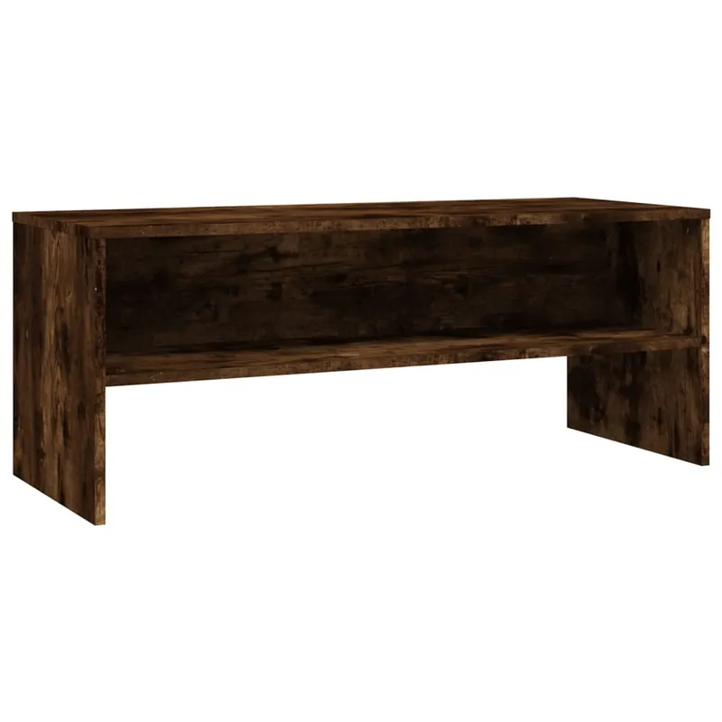 Mueble para TV madera contrachapada roble negro100x40x40 cm - Muebles