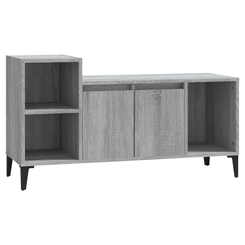Mueble para TV madera contrachapada marrón roble 100x35x55 cm - Muebles