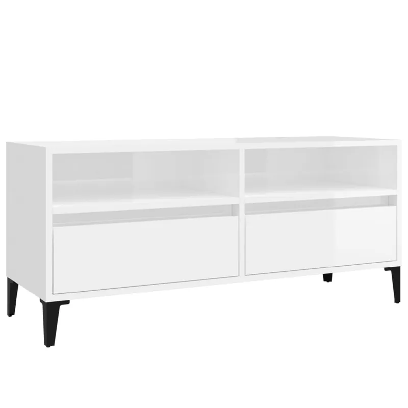 Mueble de TV madera contrachapada gris Sonoma 100x34,5x44,5 cm - Muebles