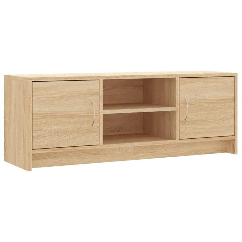 Mueble de TV madera de ingeniería gris hormigón 102x30x37,5 cm - Muebles