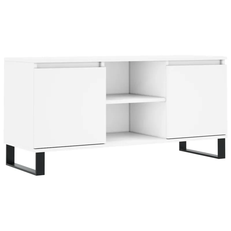 Mueble de TV madera de ingeniería roble ahumado 104x35x50 cm - Muebles