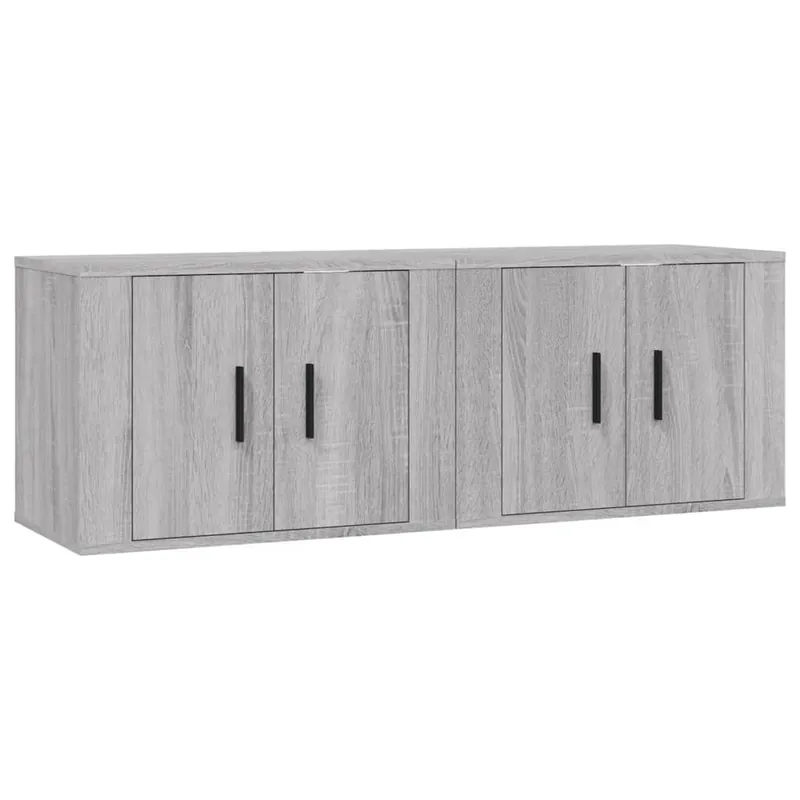Muebles para TV de pared 2 unidades gris Sonoma 57x34,5x40 cm