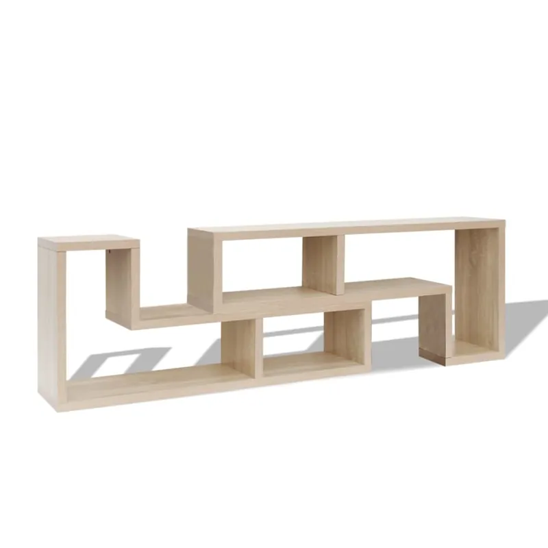 Mueble para TV en forma de L color roble - Muebles