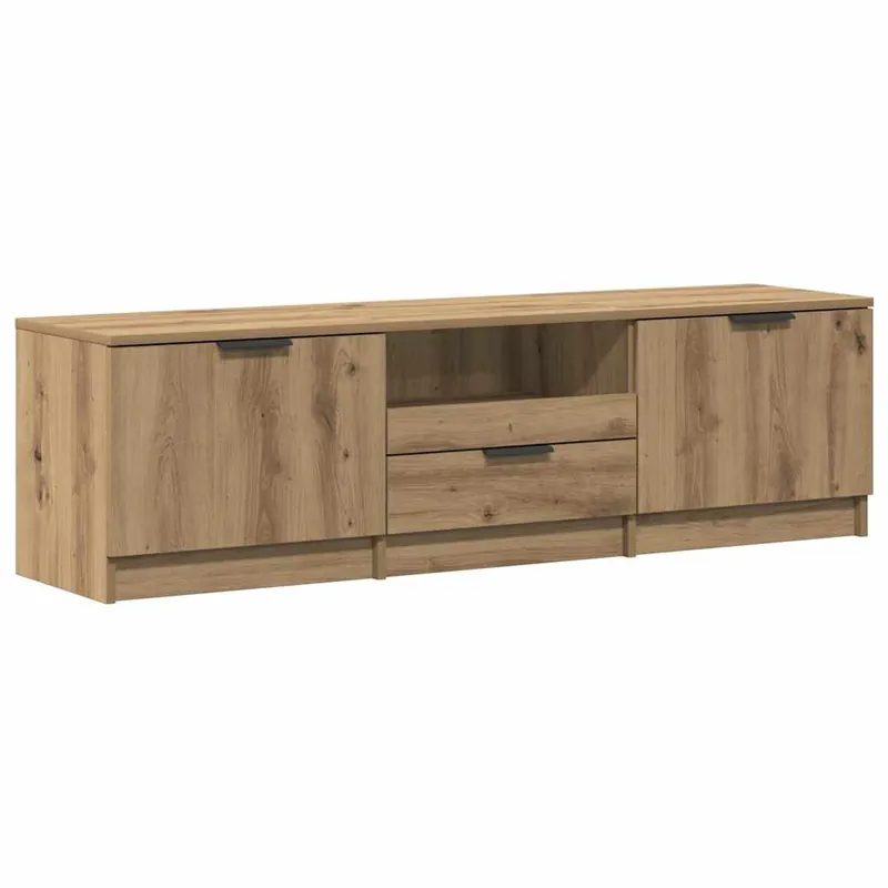 Mueble de TV madera de ingeniería roble artisan 140x35x40 cm - Muebles