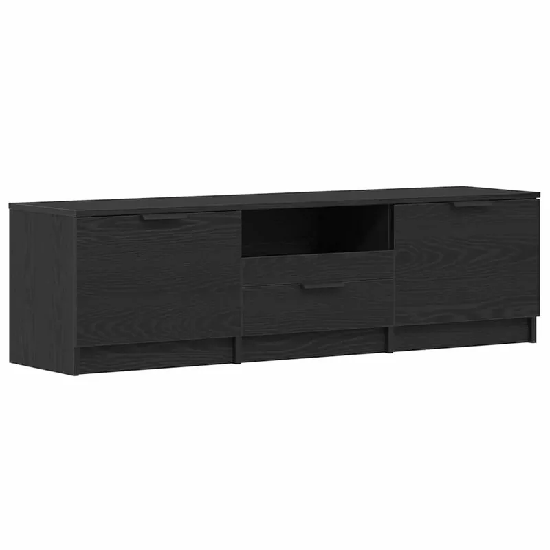 Mueble para TV madera contrachapada roble ahumado 140x35x40cm - Muebles