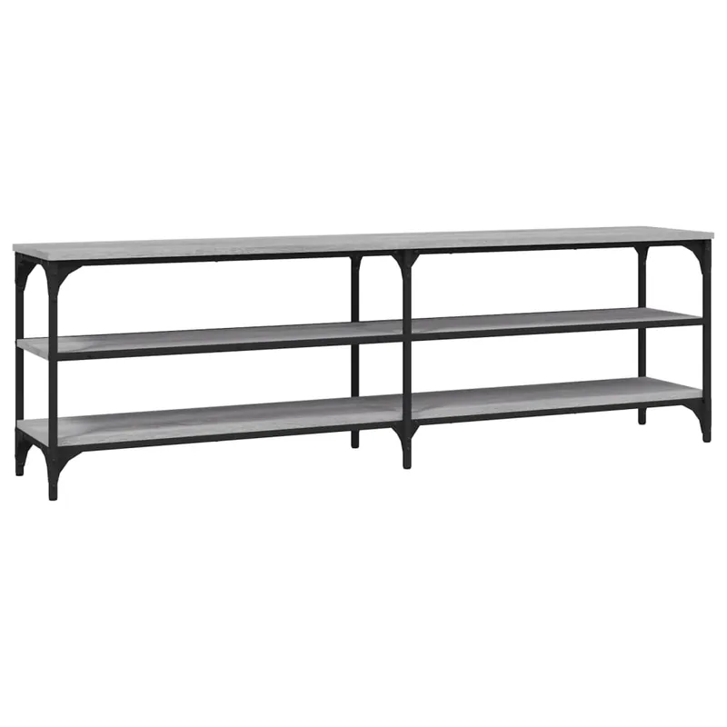 Mueble de TV madera contrachapada gris Sonoma 160x30x50 cm - Muebles