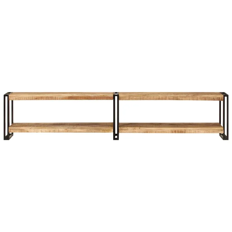 Mueble de TV madera maciza de mango 200x30x40 cm - Muebles