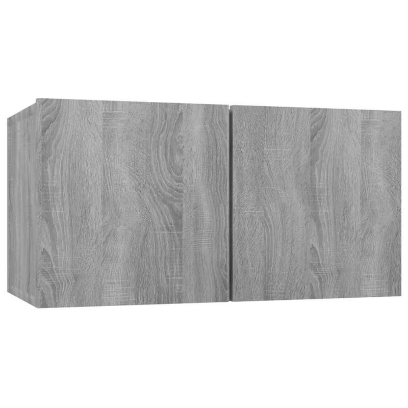 Mueble de TV colgante color roble Sonoma 60x30x30 cm - Muebles