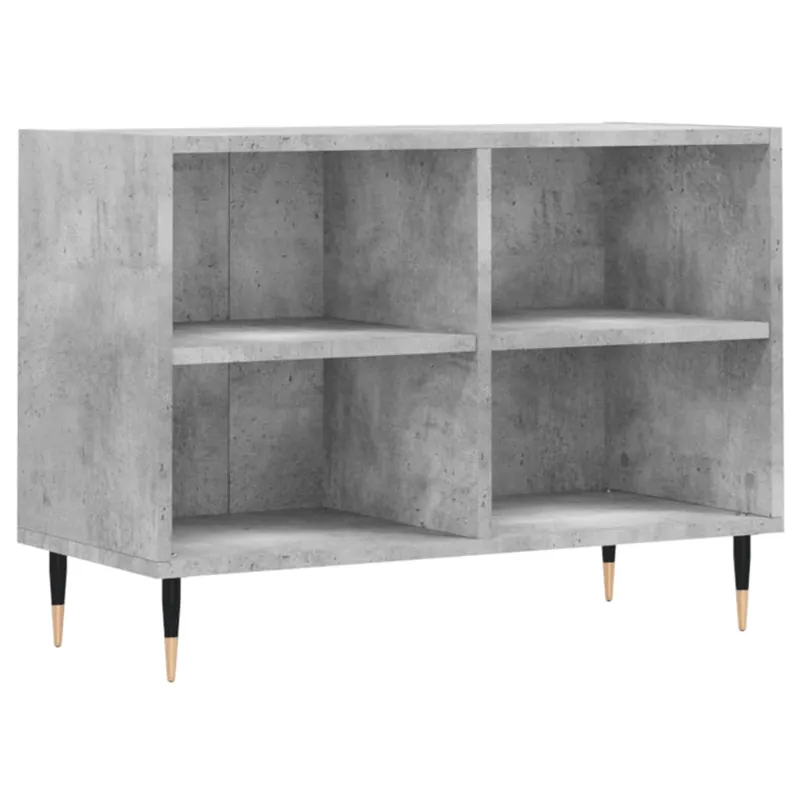 Mueble de TV madera de ingeniería gris hormigón 69,5x30x50 cm - Muebles