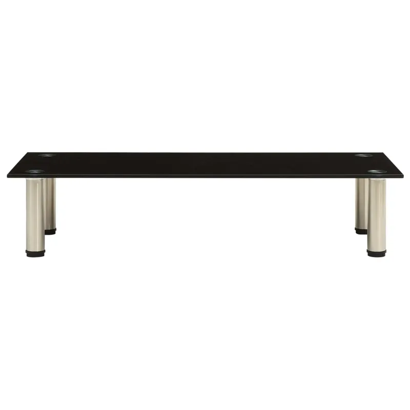 Mueble para la TV de vidrio templado transparente 80x35x17 cm - Muebles