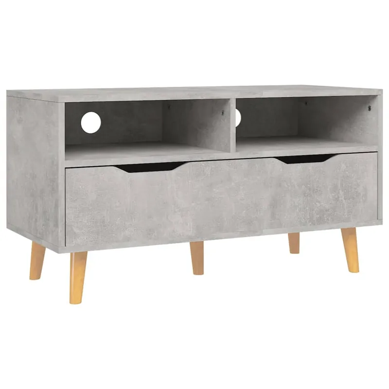 Mueble para TV aglomerado gris hormigón 90x40x48,5 cm - Muebles