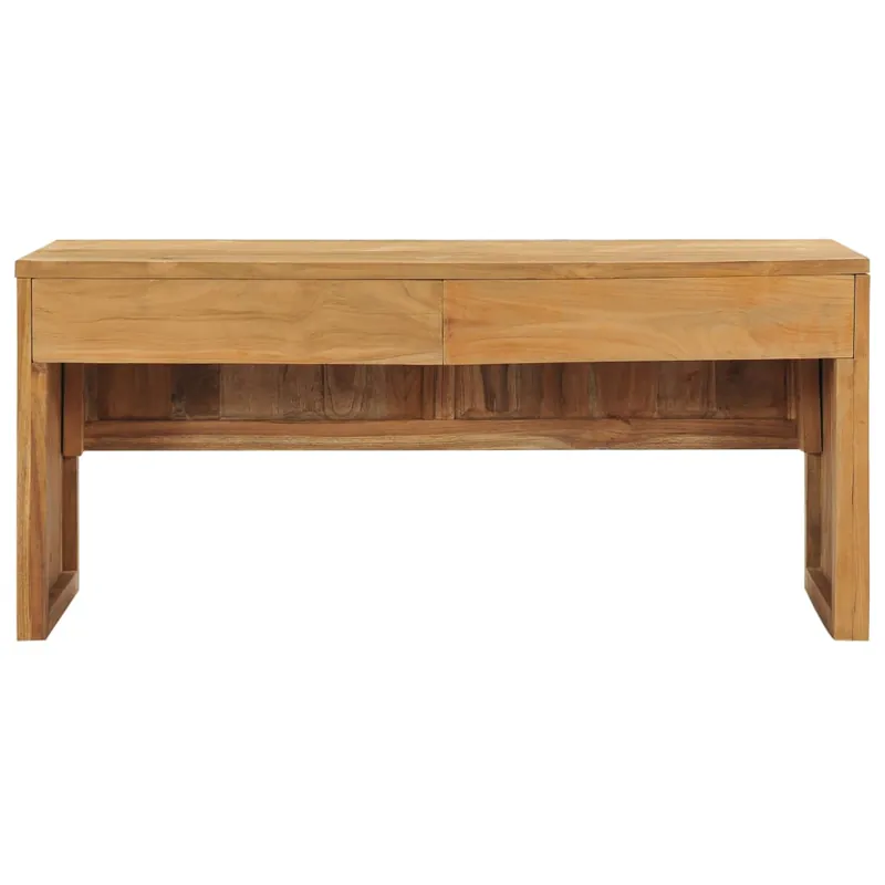 Mueble para TV de madera maciza de teca 100x35x45 cm - Muebles