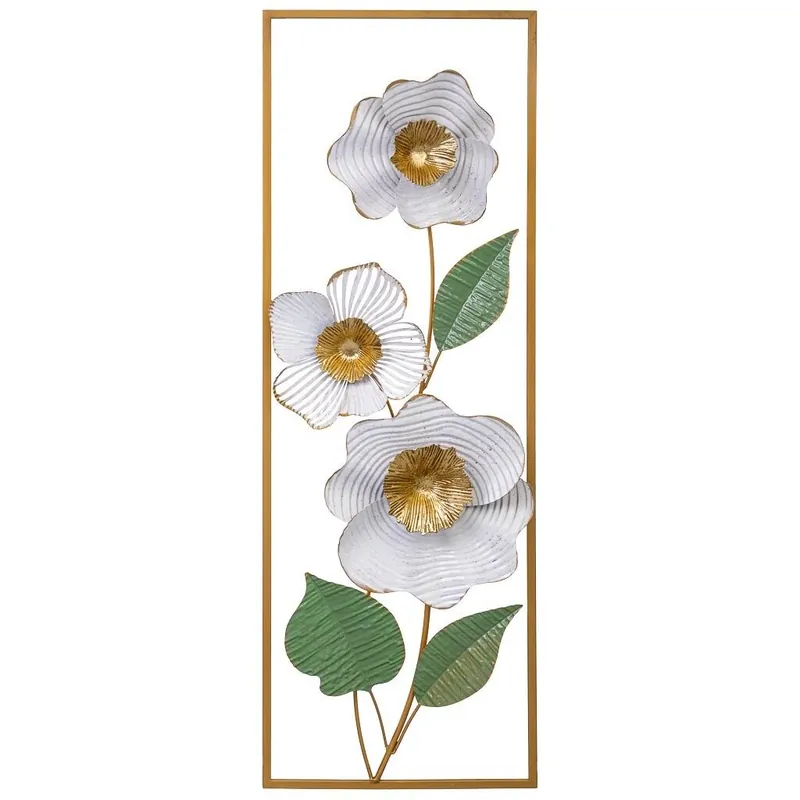 Mural decorativo de pared de metal 31,1x89,5x5,7 - Decoración