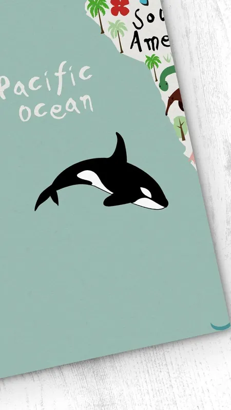 Mural infantil papel pintado Atlas MuralAtlas - Multicolor - Mural 220x300