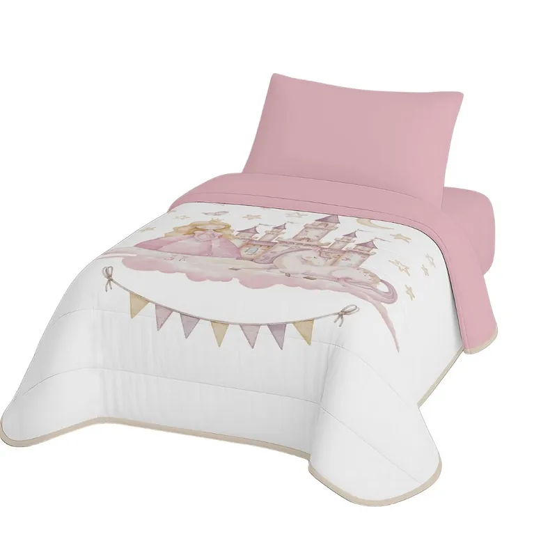 Naturals - Edredón Nórdico Estampado Cama 90 - Infantil - 100% Poliéster Microfibra - 300 Gr - AURORA