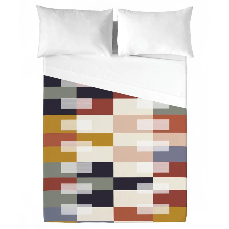 NATURALS - Juego de Sábanas Estampadas 3 Piezas Cama 90 - Algodón Extra Suave - Incluye Sábana Encimera + 1 Funda de Almohada + 1 Sábana Bajera- Fabricado en España - ROZKO