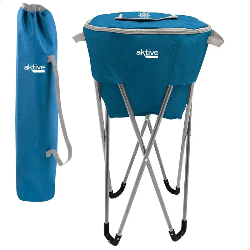 Nevera portátil plegable con soporte para camping Aktive - Electrodomésticos