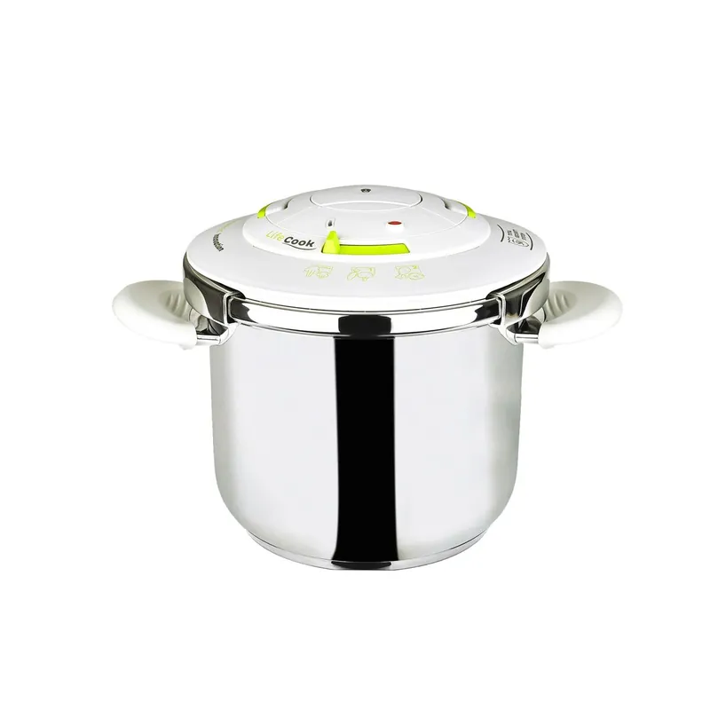 Olla a presion 22 cm 6,5 L LIFECOOK acero inoxidable - Cocina