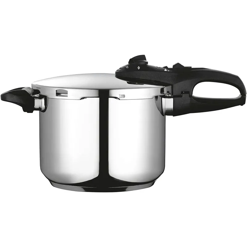 FAGOR Duo 6 Olla a Presión 6 Litros, Inducción, Express Super Rápida, Acero Inoxidable 18/10, Todas Cocinas, , Plata