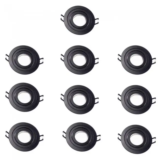 Pack 10 CLASSIC redondo negro marca Wonderlamp - Decoración