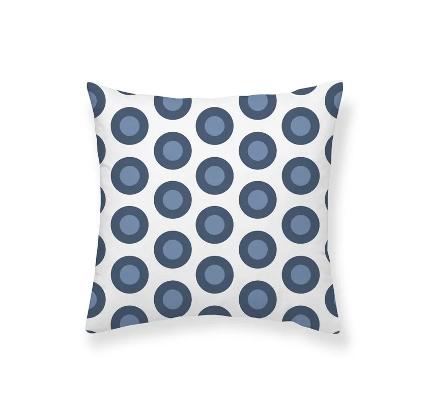 Pack 2 fundas de cojín deco SPHERER AZUL - Textil