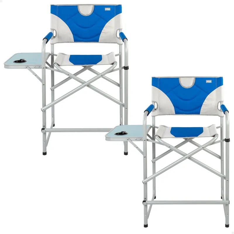 Pack 2 sillas de director plegables altura XL Aktive - Jardín