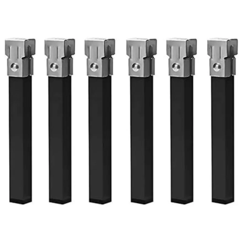 Juego de 4 o 6 Patas Cuadradas Metálicas con Abrazadera para Somier Tubo 30x30 mm Disponible en Varias Medidas - Descanso