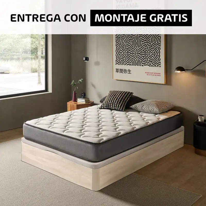 Pack AHORRO 90x190cm visco y canapé artico SOMNALIS - Descanso