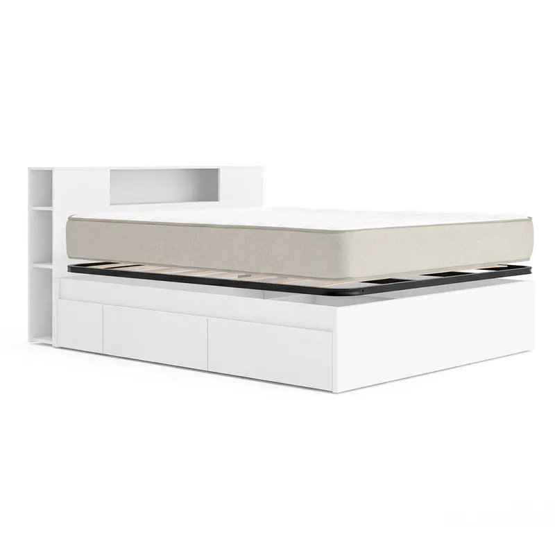 Pack ahorro matrimonio Cama compacta, Cabecero Ten, Colchón viscoelástico Nova Plus y Somier 150 x 190 cm - Descanso