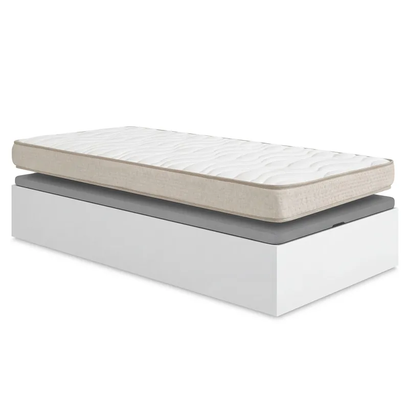 Pack ahorro juvenil Canapé abatible Nest con Colchón viscoelástico Nova 90 x 190 cm - Descanso