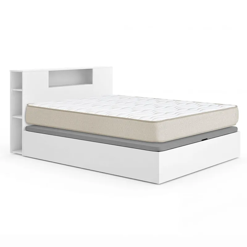 Pack ahorro matrimonio Canapé con Cabecero Ten y Colchón viscoelástico Nova Plus 150 x 190 cm - Descanso