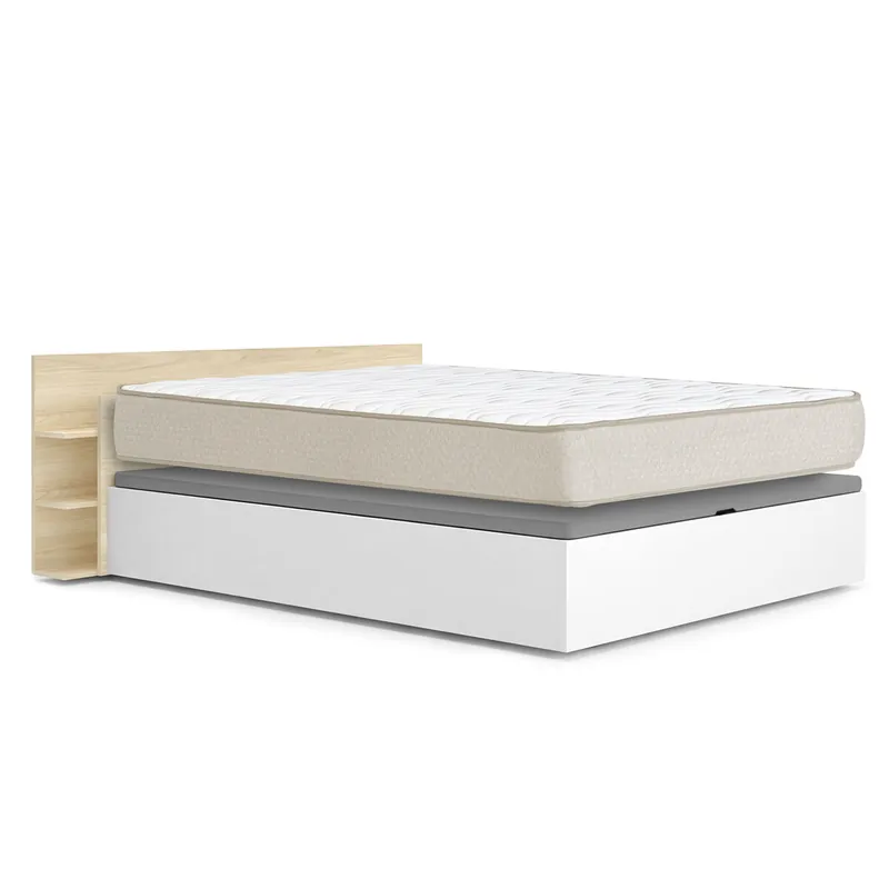 Pack ahorro matrimonio Canapé, Cabecero Tori y Colchón viscoelástico Nova Plus 150 x 190 cm - Descanso