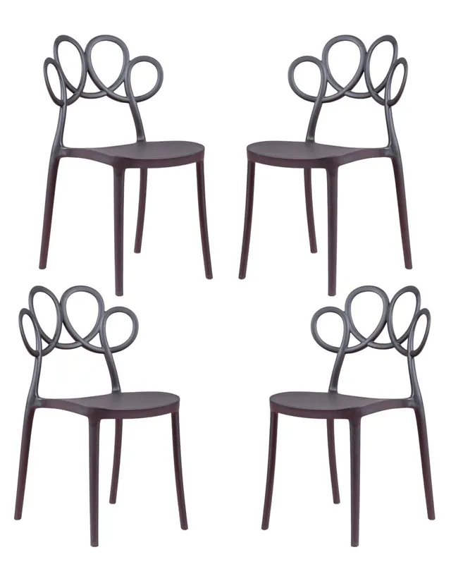 Pack de 4 sillas de diseño para el jardín - Dream