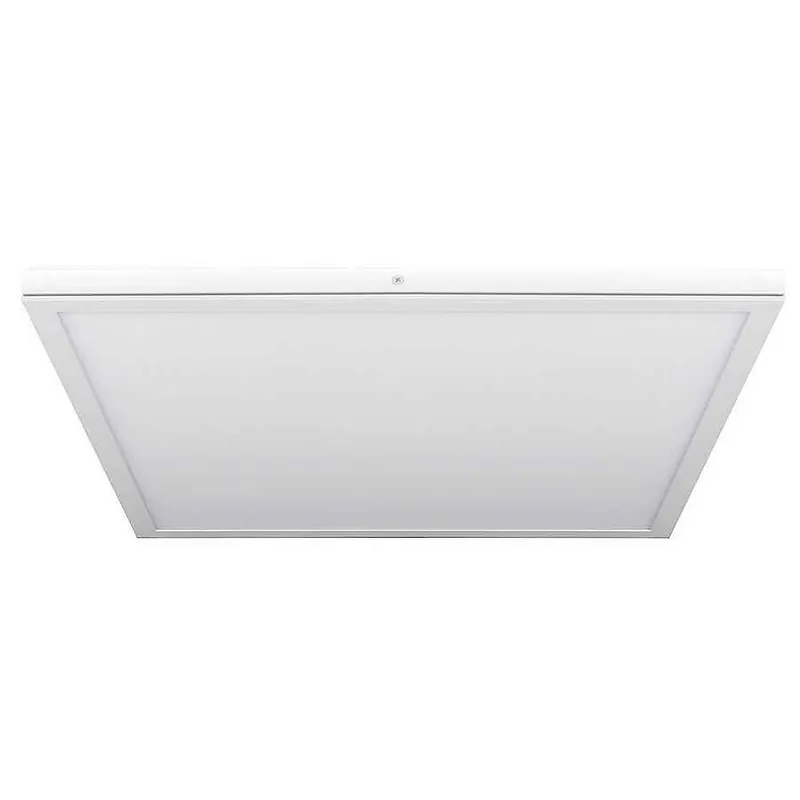 panel led cuadrado metal color blanco serie tivoli 40cm - Decoración