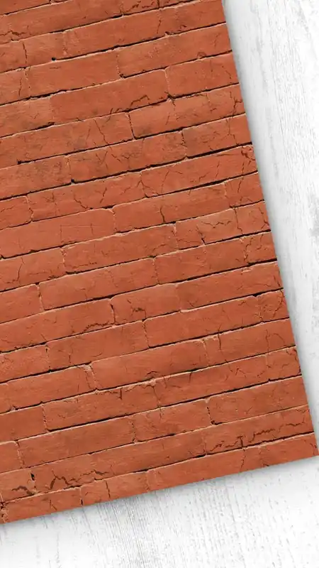 Papel pintado Red brick Redbrick - Rojo - 1 rollo 55 x 300 cm